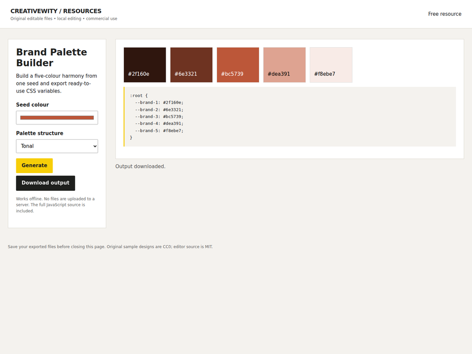 Brand Palette Builder