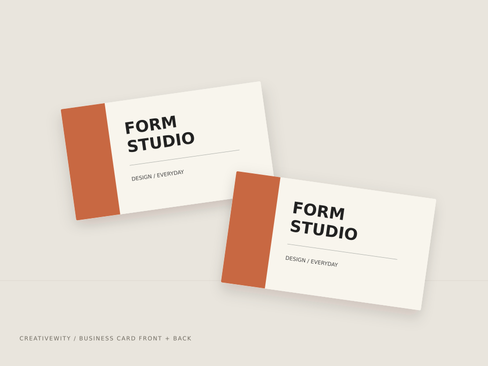 Business Card Front + Back