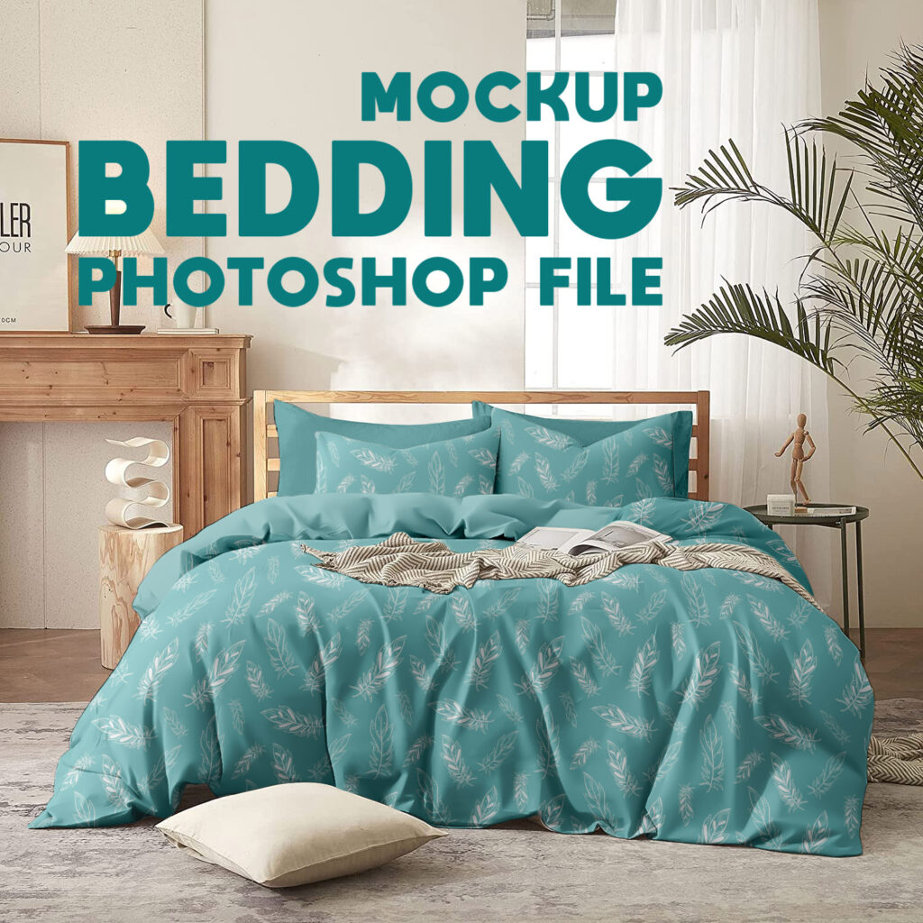 bedding mockup psd