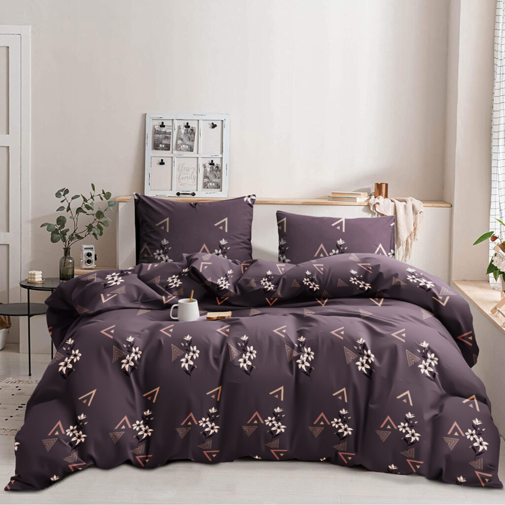 bedding mockup with tea cup and toast