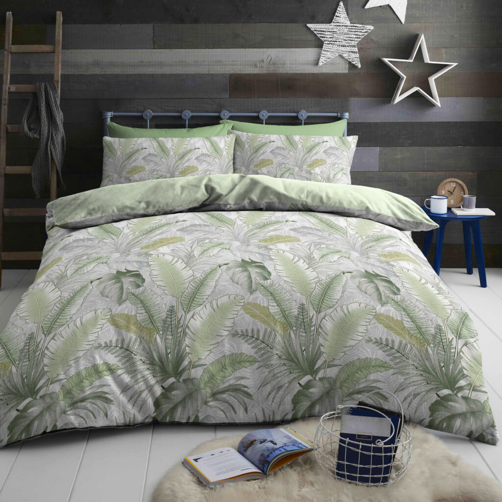 dark room bedding mockup