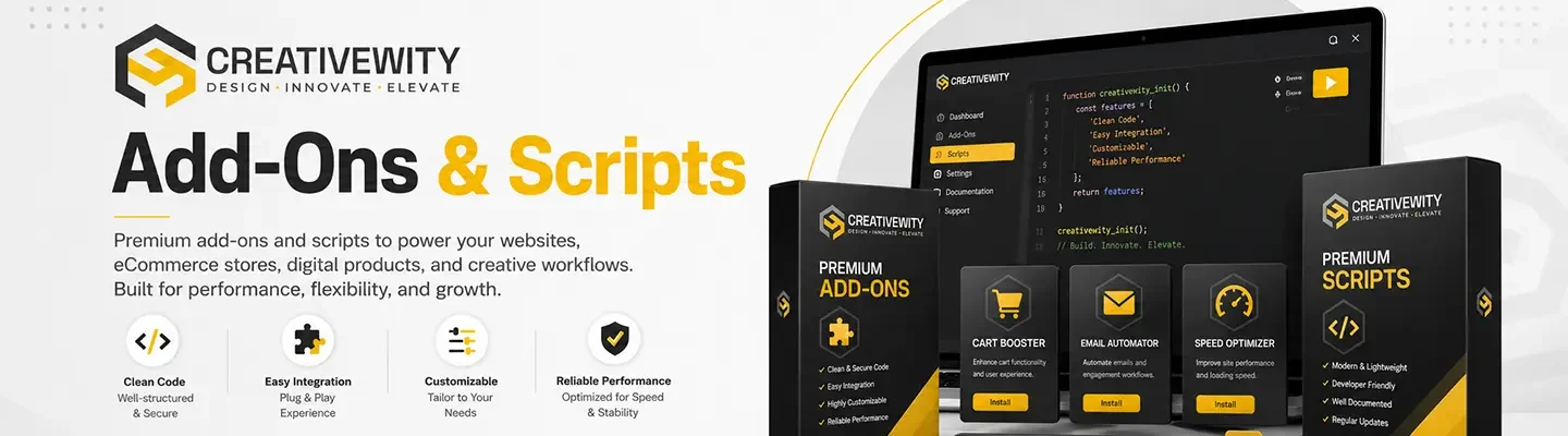 Add-Ons and Scripts banner